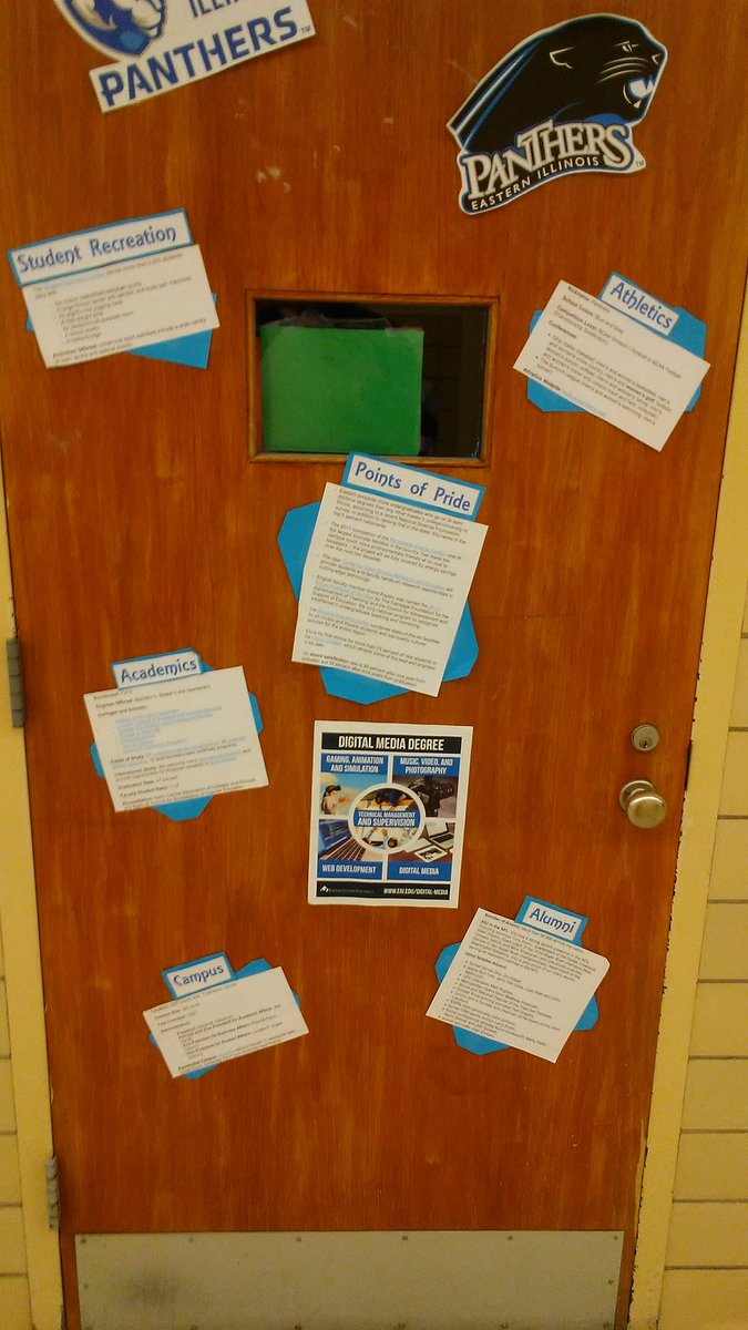 Was at East Peoria Community High for grad class and saw this. What a great way to show you school off to the studenta that are thinking about college! #epchs