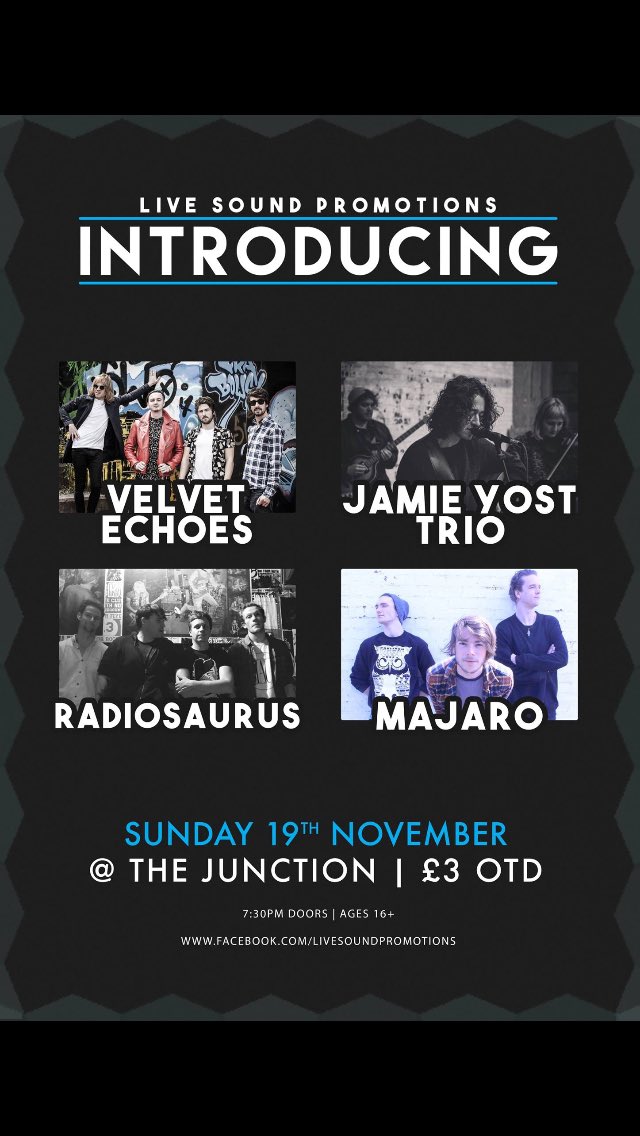 This Sunday we are playing with three incredible bands! Let’s go!!
#livemusic #indierock