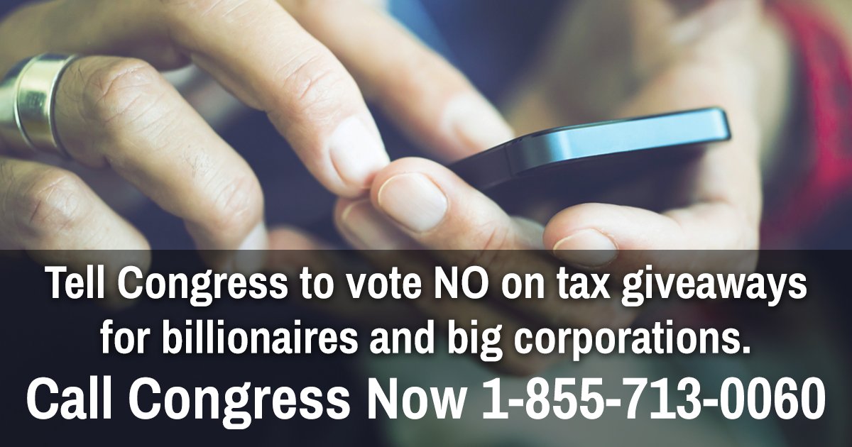 seiu_ct's tweet photo. By 2027, 1 in 4 households would actually see their taxes increase under the #TrumpTaxScam. Tell Congress to stand up with working families by voting ‘no’ on the #GOPtaxbill. 1-855-713-0060 https://t.co/eqJ544l5R7