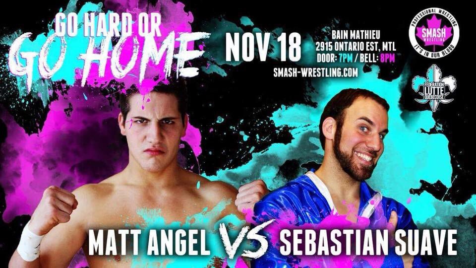mattangel01's tweet photo. Don’t miss my @smashwrestling debut and the Tv. Taping for @fightnet
#montreal #smashdebut #f’q #tvtaping #514 https://t.co/pX0JwFUvMP