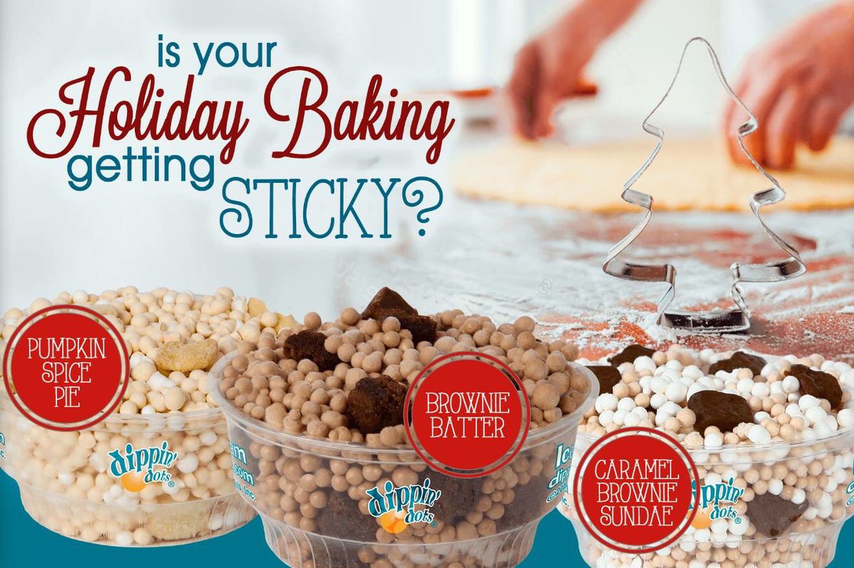 DippinDots's tweet photo. Don't let the #holiday baking get you heated! Spend time with family &amp; leave the #desserts 🍡 to us! 
🛒 https://t.co/JPKzxr7muc 😁 https://t.co/hHSij9lIHD