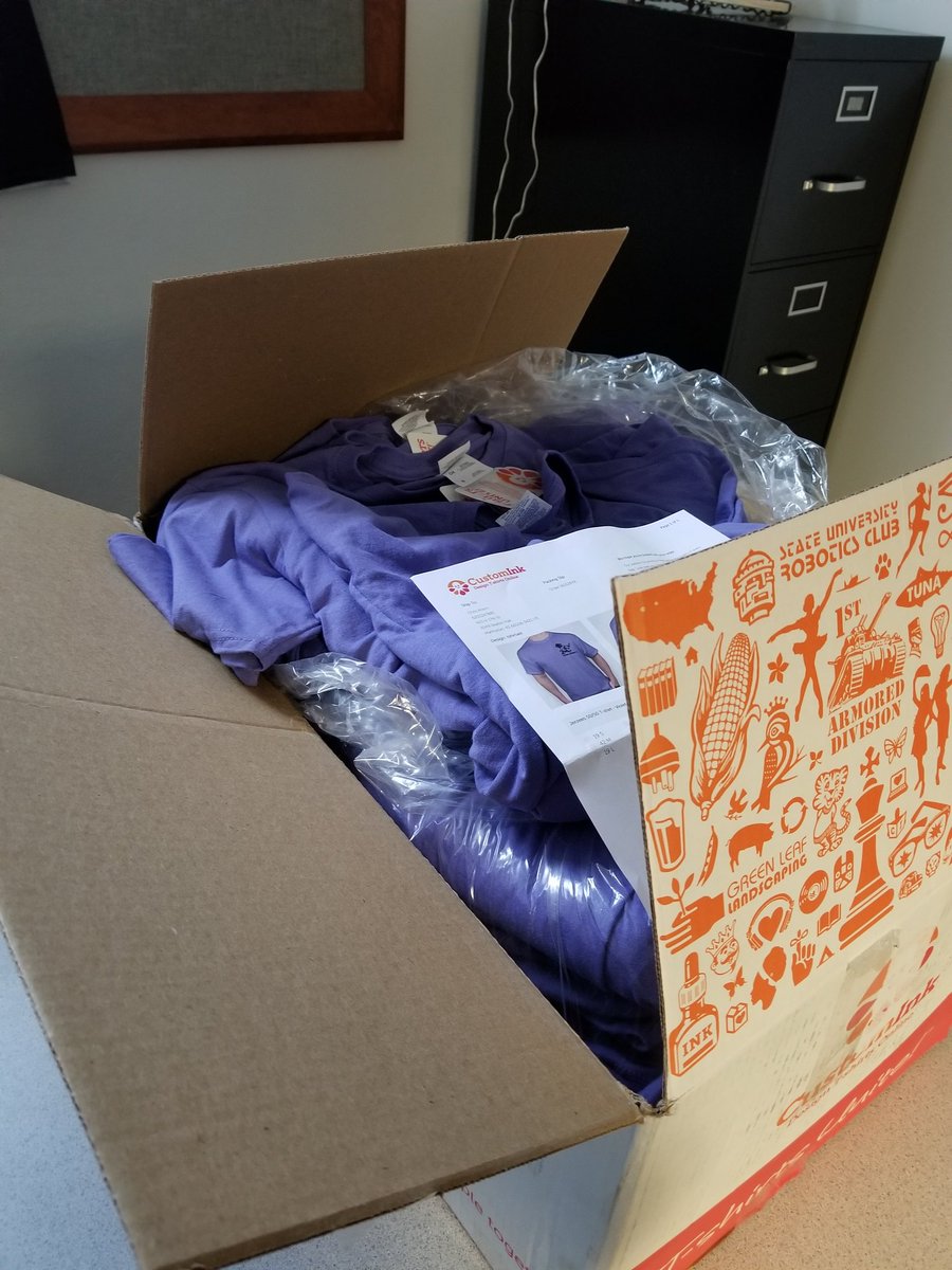 T-shirts are in! Pick them up at seminar tonight!