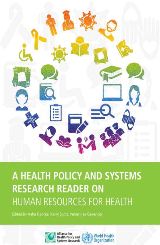 IntraHealth's tweet photo. New resource provides examples of innovative research on the #HealthWorkforce! Check out the "Health Policy and Systems Research Reader on Human Resources for Health" launched at the #HRHForum2017: https://t.co/koq6npswKT https://t.co/CmfJcmqIZE