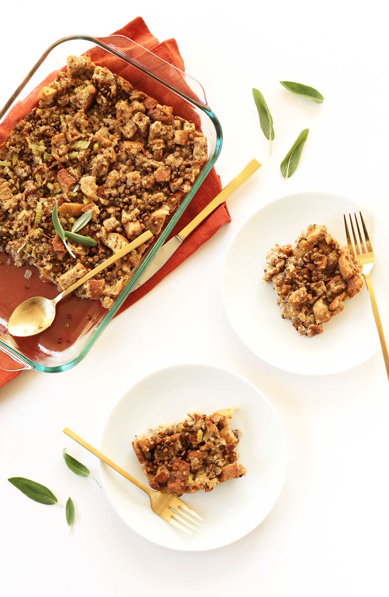 FoodWorksCT's tweet photo. This stuffing is an easy from scratch option that can be made ahead (and it's vegan)! https://t.co/pJu1tnSEYd https://t.co/SDnq2uTS18