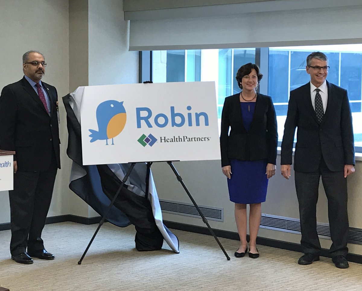 emplifybellin's tweet image. Robin, the new healthcare insurance option from Bellin Health, @ThedaCareHealth and @_HealthPartners, will be offered to large employers in Wisconsin starting in early 2018. Robin was unveiled at a news conference today.