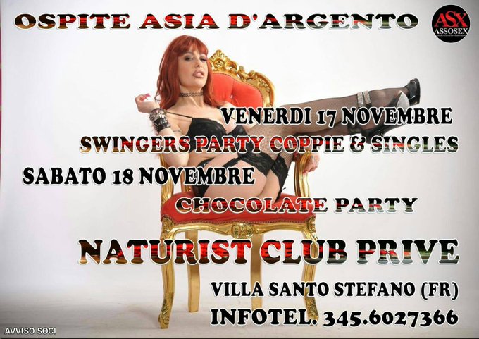 DOMANI E SABATO vi aspetto al NATURALIST CLUB PRIVE - Villa Santo Stefano (FR) info 345.6027366 https://t