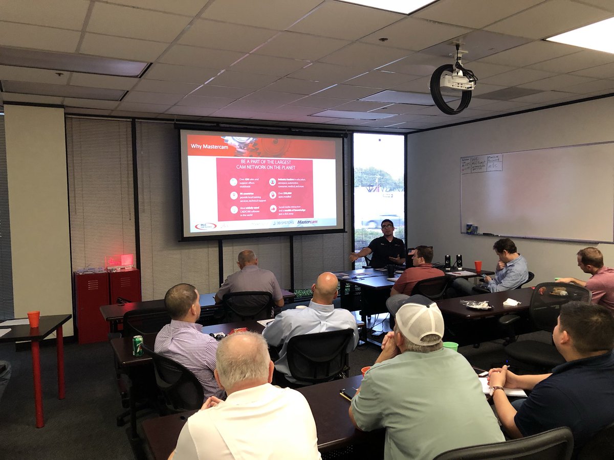 Sam from .<a href="/mlccadsystems/">MLC CAD Systems</a> getting in on the action talking about why .<a href="/Mastercam/">Mastercam</a> is the #1 choice for CNC software