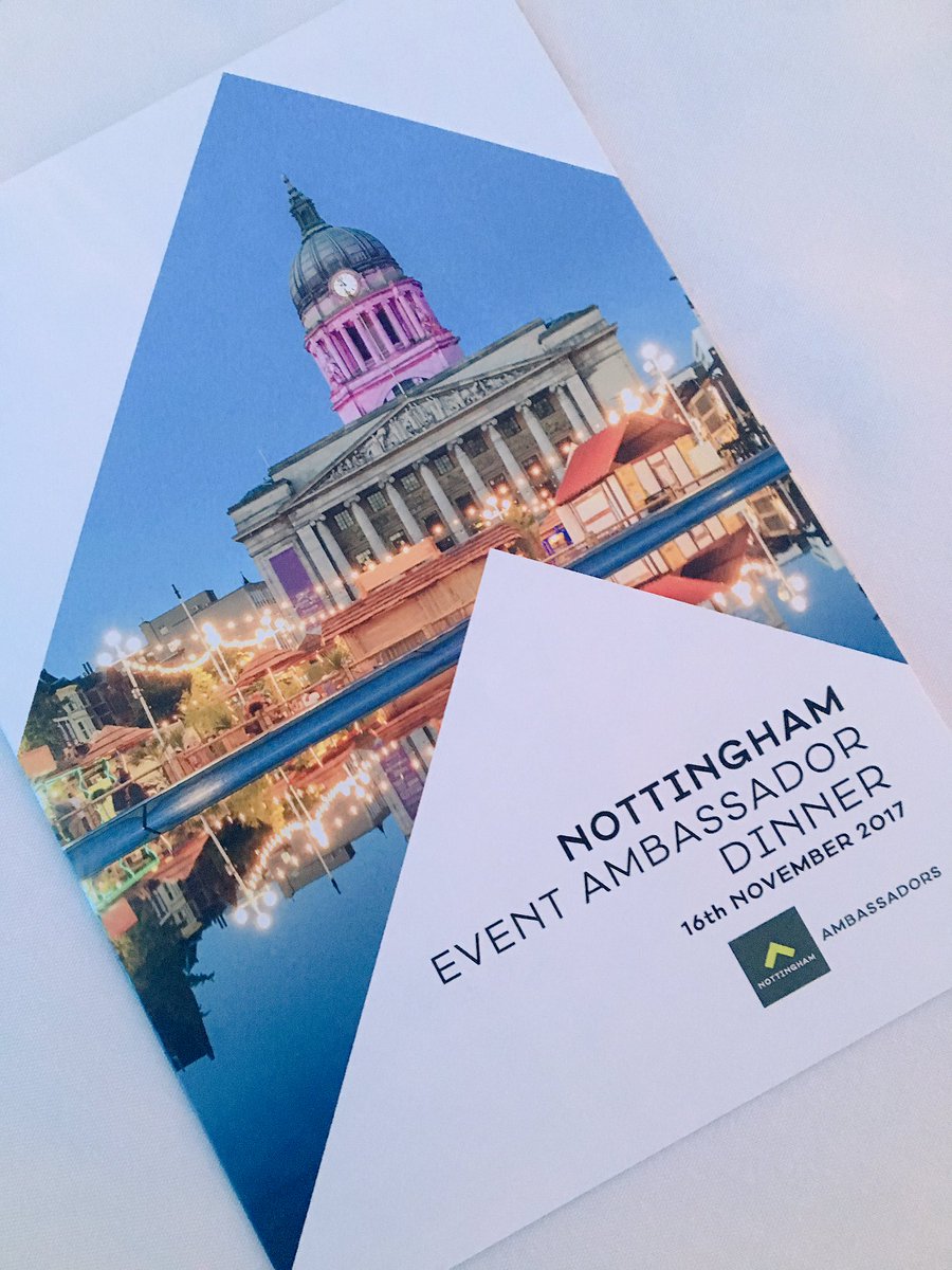 All set for the first <a href="/NottsAmbassador/">Ambassadors</a> Annual Dinner <a href="/SaintJamesHotel/">St James Hotel</a>. Many thanks to all our amazing sponsors #LoveNotts ✨