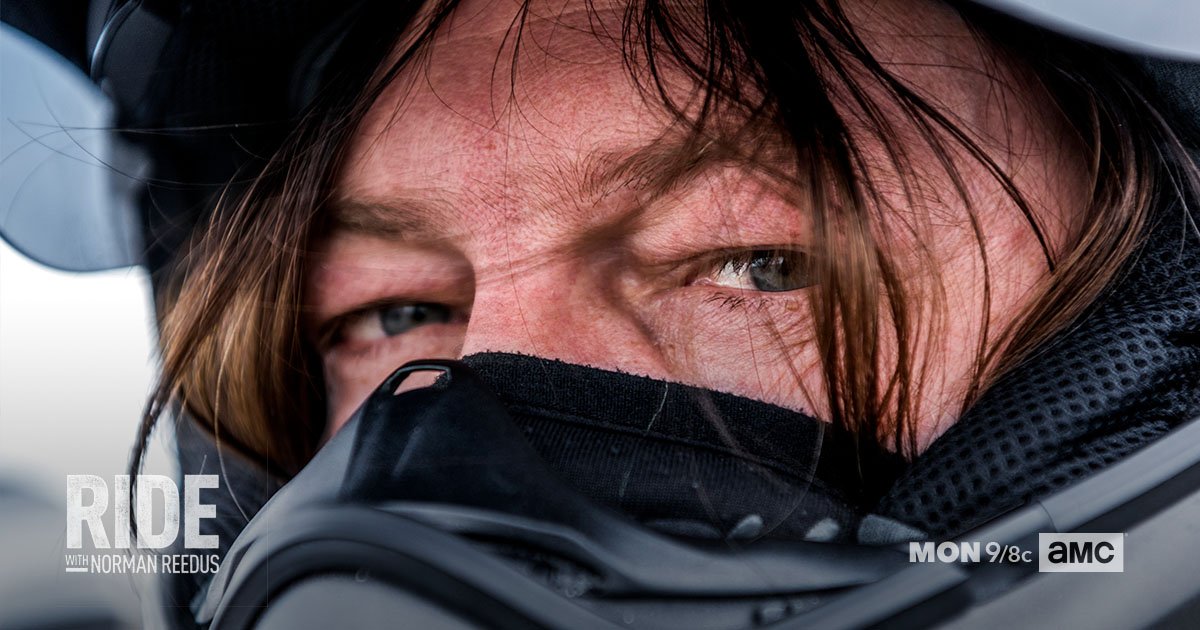 rideamc's tweet photo. Keep one eye on the road, and the other on your journey. #RidewithNorman https://t.co/FvUqA2BqBx