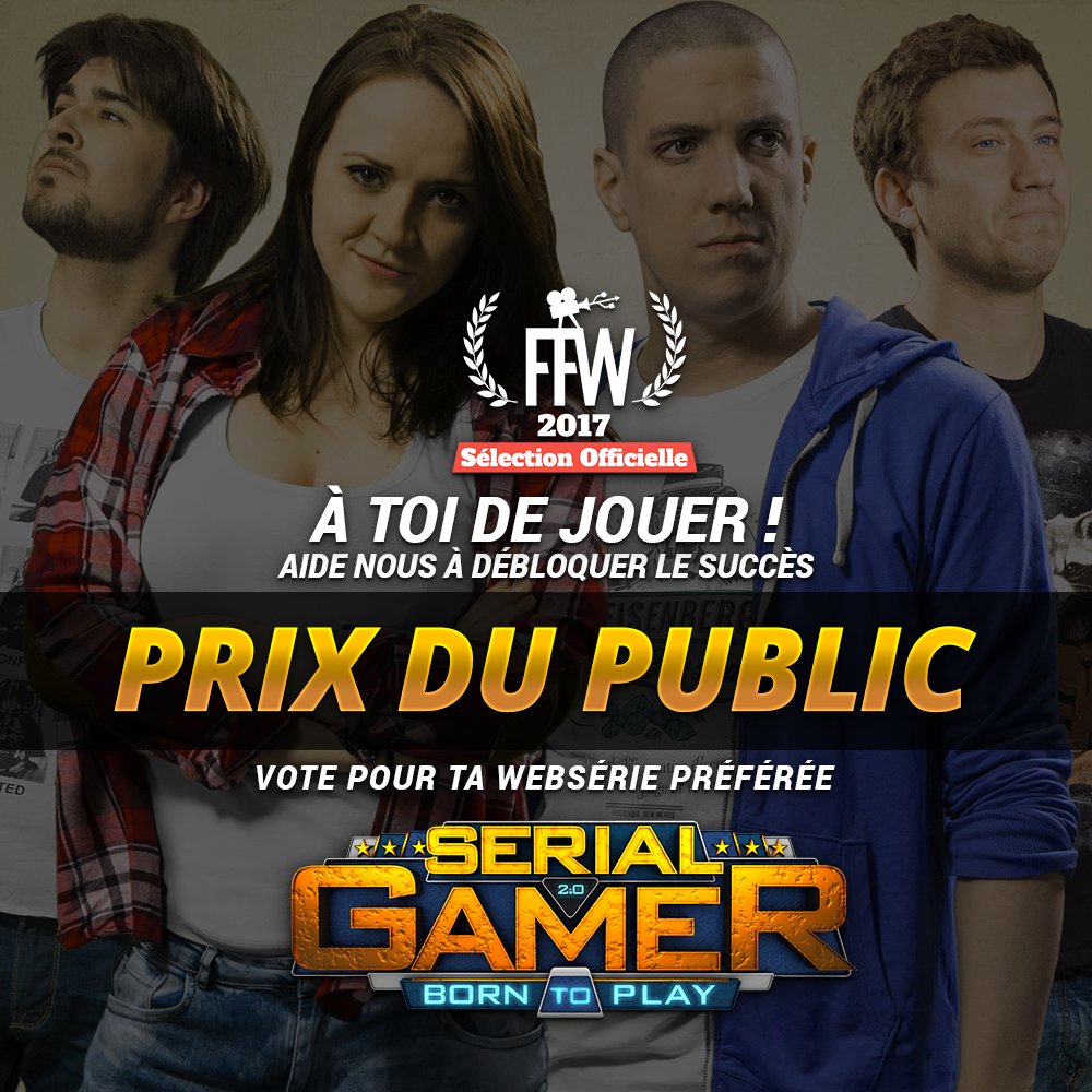 Serial_Gamer's tweet photo. Pour nous aider à gagner le prix du public au @FFWebserie :
1. Installes l'appli "TGS Evènements" https://t.co/jbvrdEvvTQ
2. Go dans FFW
3. Cliques sur Serial Gamer
4. Votes
5. Partages l'info à tous tes amis !
Et voilà ! merci d'avance, t'es trop génial(e) ! https://t.co/hhyZdcbY7u