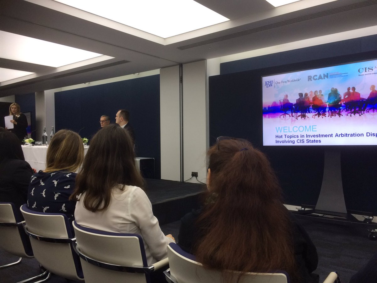 Discussing hot topics in investment arbitration disputes involving CIS states <a href="/JonesDay/">Jones Day</a> @RCAN <a href="/MasterPlusUK/">Master+ Linguistics</a>