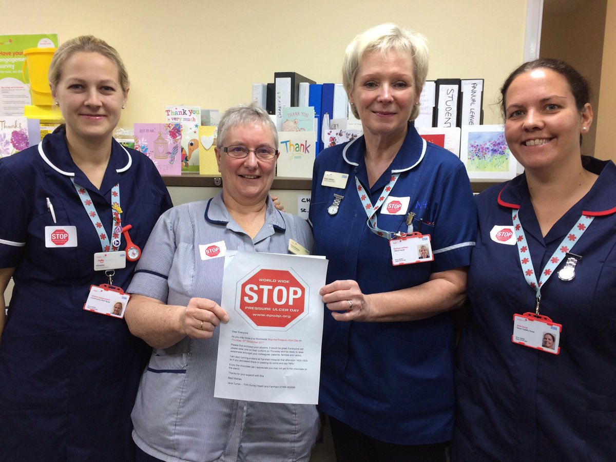 Wthomas126's tweet photo. Thank you to all our wonderful colleagues, and especially the TVNs, in @VirginCare Surrey for their support and enthusiasm on #StopPU2017 day @SusanJ1 @WendyNewnham @sarahsw12 @Janeyflower8 @SH_CCG https://t.co/DdREkEfjfE