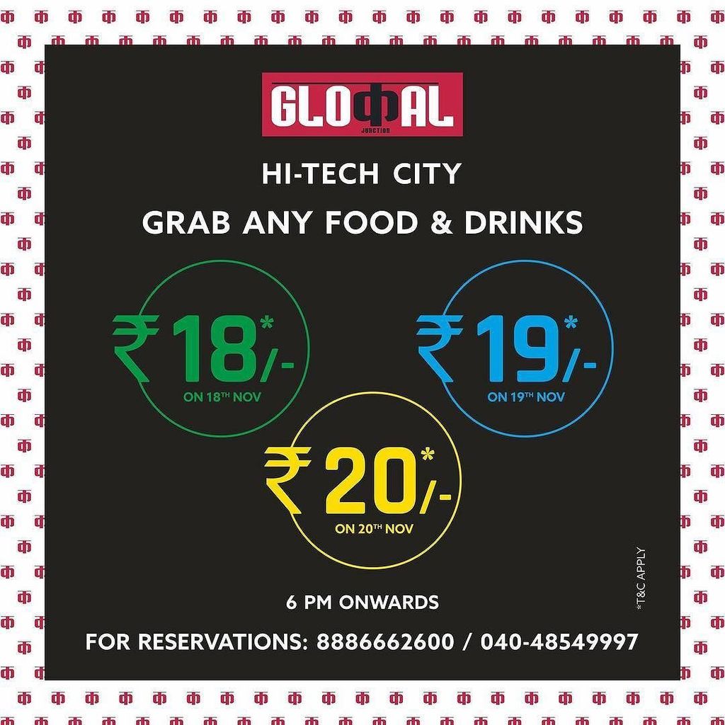 PartyHunts's tweet photo. City of Nizams, get ready to #Eat and #Drink till your heart's content for consecutive 3 days !

#GlocalJunction, #HiTechCity is throwing a grand opening party and you're invited.

#Launching on 18th of #November near you!

For inquiries &amp; reservations, … https://t.co/69I4Mtjx9r https://t.co/f128vIAmJ4