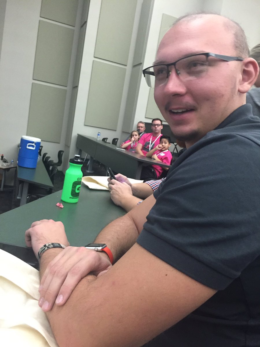 Lydfisher05's tweet photo. #HSDLead hanging out with some cool guys. Tech leaders! #wcsmission https://t.co/niMgpnJMZY