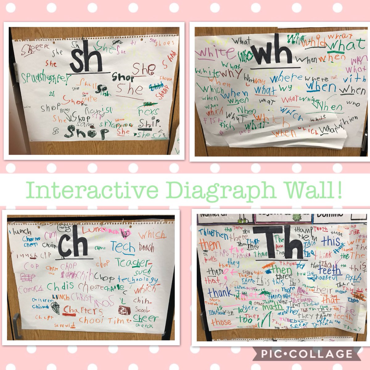 mrsbrianafox's tweet photo. They love being able to write down word they read on our Diagraph Posters! #TEinspires #1stGrade #diagraphs https://t.co/NvYUEPU6dy