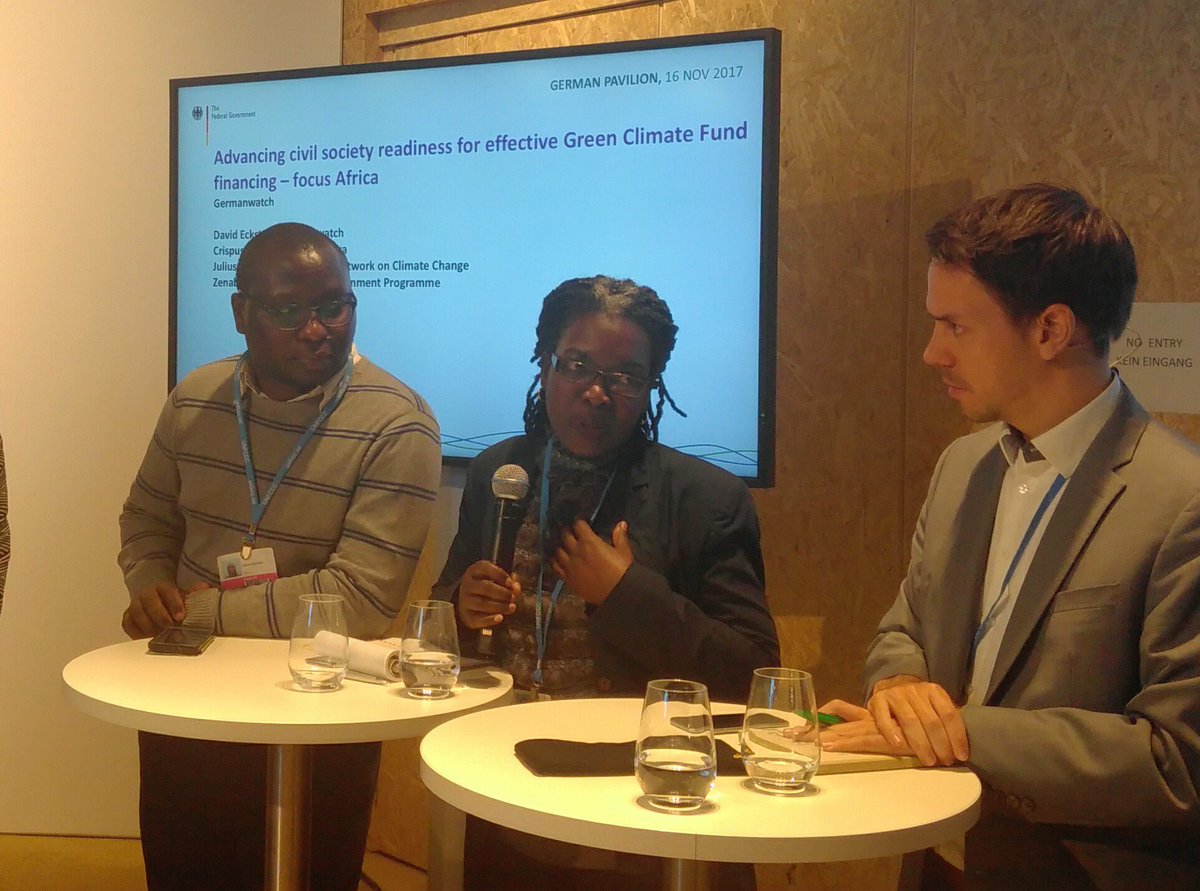 Caroline_teP's tweet photo. CSOs at #COP23  discuss how they build alliances and engage with governments to ensure #GreenClimateFund  readiness @Germanwatch https://t.co/xdwtJHxIRj