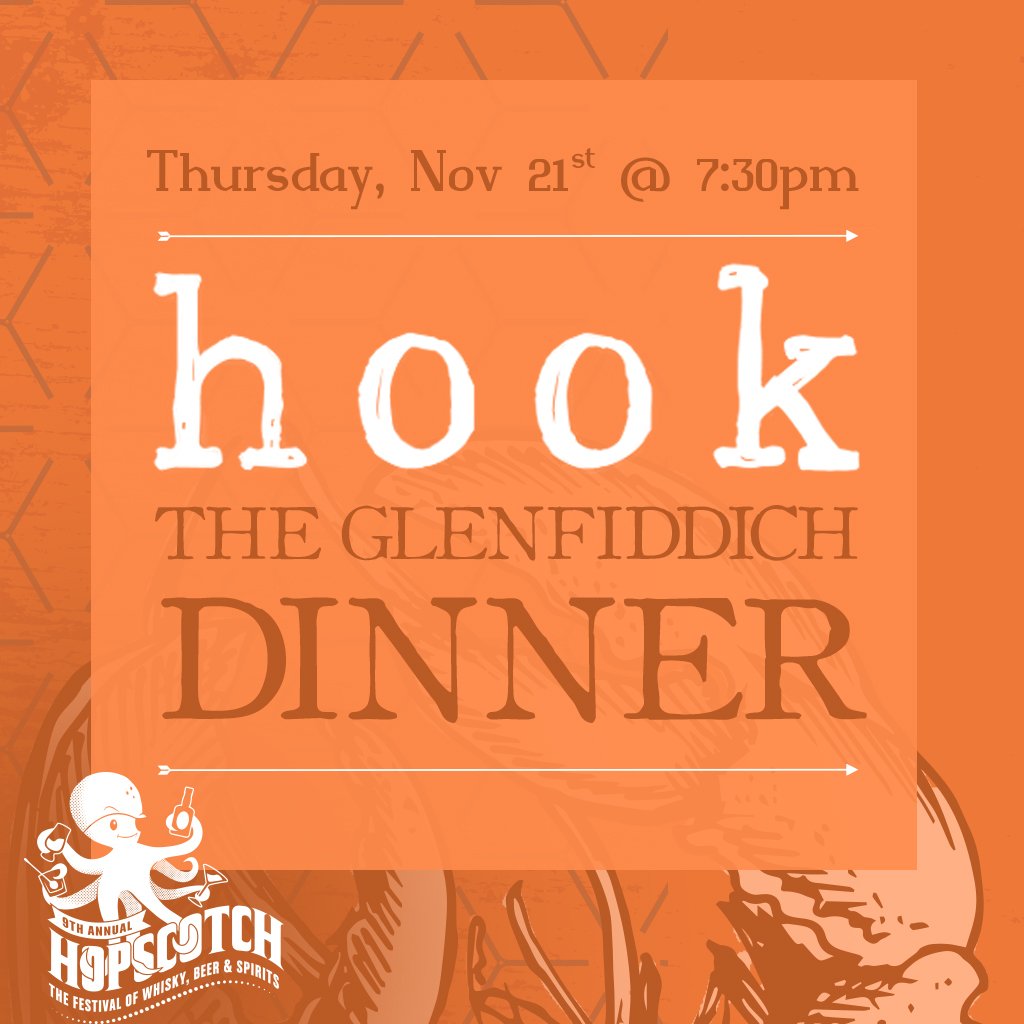 HookSeabar's tweet photo. #UnlearnWhisky with us &amp; #HopscotchFestival!
The @GlenfiddichSMW Dinner happening on November 21st gives you a unique sampling experience accompanied by a 4 course pairing curated by our very own Chef Kayla! #Whisky + #Seafood + ocean views? What more could you ask for #Vancouver https://t.co/riDwJoGAJX