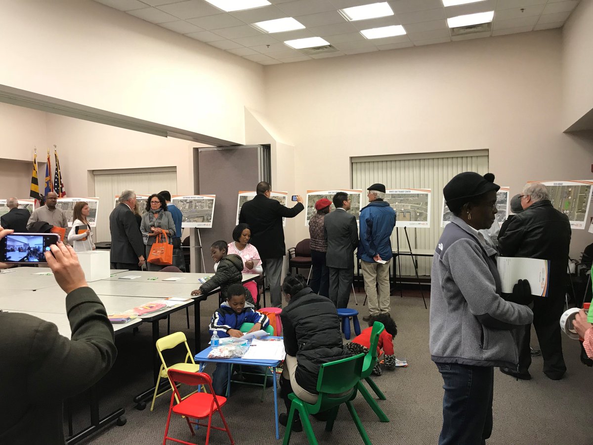 FoursquareITP's tweet photo. First @GetOnBoardBRT US 29 BRT Open House for the project’s preliminary (35 percent) design was a success last night for @MCDOTNow #GetOnBoardBRT #US29 @FoursquareITP https://t.co/9Umw6gNa8b