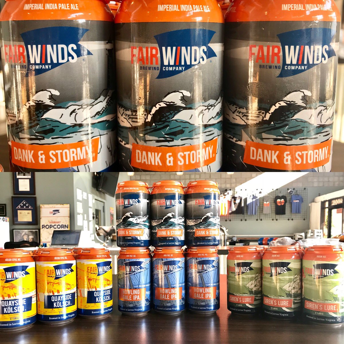 FairWindsBrew's tweet photo. Dank & Stormy joins our can line up in the taproom on Friday 11/17. Come on out and #getdank https://t.co/tCm4cs0DHc