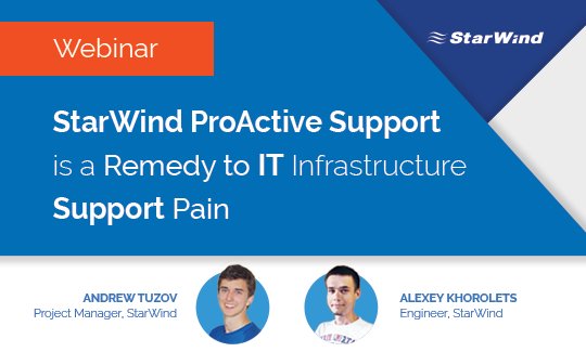 starwindsan's tweet image. Learn about StarWind #ProActiveSupport – a remedy for IT infrastructure support pain!
Watch now: starwindsoftware.com/starwind-proac… #StarWind
#proactivemonitoring #systemmonitoring #servicesavailability #datasecurity #systemanalyzing #infrastructuremanagement #downtimeminimization