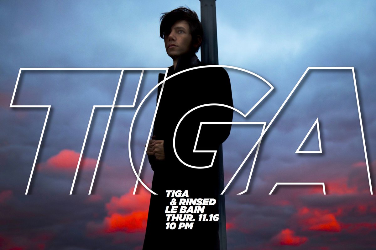 Tonight! <a href="/Tiga/">Tiga</a> returns to <a href="/LeBainNYC/">Le Bain</a> &amp; we celebrate the 7th anniversary of <a href="/rinsednyc/">rinsed</a> <a href="/BlackyII/">Blacky II</a> <a href="/danwender/">Dan Wender</a> !!! 10pm <a href="/standardny/">Emely _Palmiero</a>