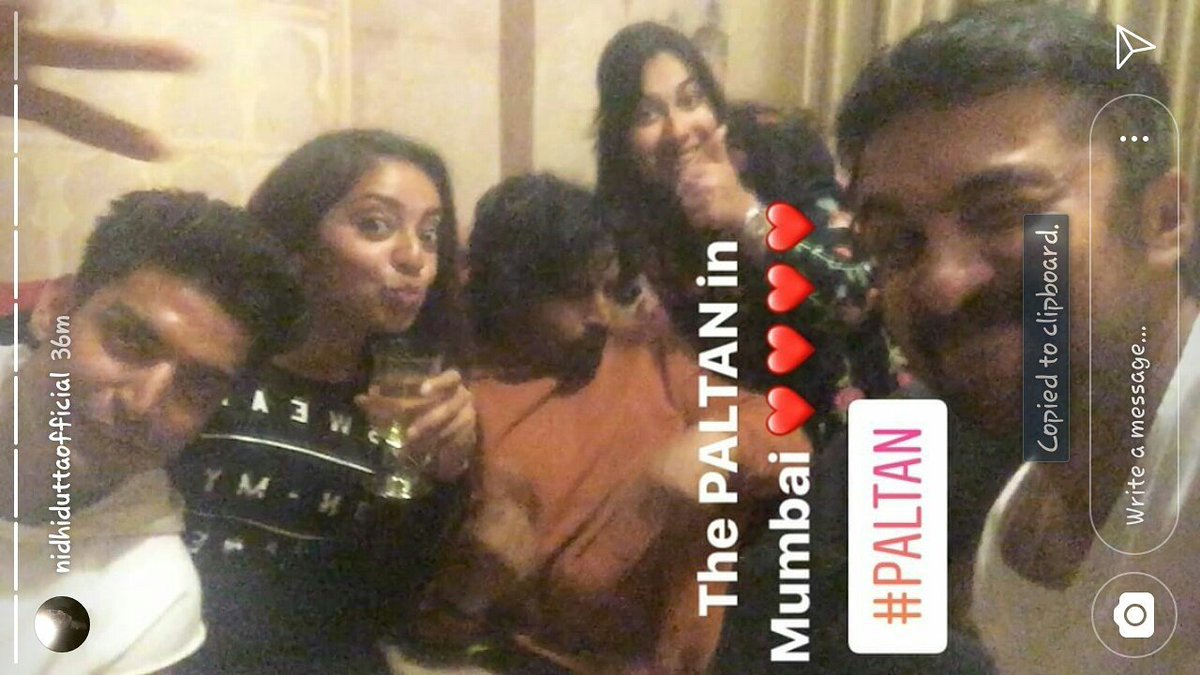 GurbinasW's tweet photo. And the #Paltan joins back in mumbai again 😍😍 at the anniversary celebrations of our respected #Bindya mam nd #jpdutta sahab 😇 wishing them once again a very blessed lyf with lots of good health nd happiness 😇😇 #StandTogether #StandForAll #Paltan 💪 💪 💪 https://t.co/Jxypalwl6W