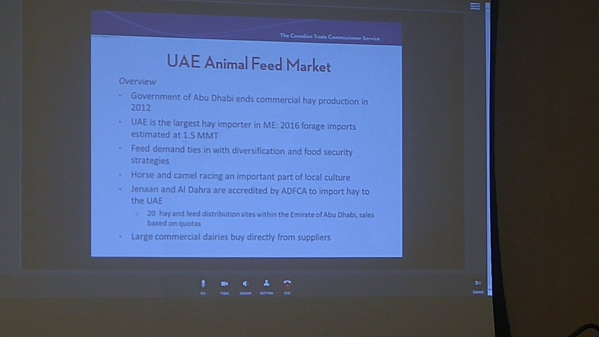 ForageCouncil's tweet photo. "UAE is the larget importer of forages"-Andrew Maharaj @CFGA_ACPF #CFGA2017 https://t.co/dV0nuY0U11