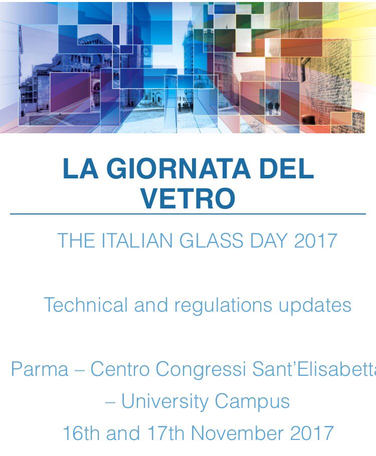 Ha_KANLI's tweet photo. Looking forward to participating in the #ItalianGlassDay at #SantaElisabettaCongressCenter in the #ParmaUniversityCampus tomorrow :) https://t.co/GseVfvOtFZ