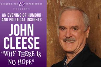 VLPRinc's tweet image. Unique Lives &amp;amp; Experiences Presents John Cleese ~ "Why There Is No Hope" on Monday, April... conta.cc/2yOd7KK