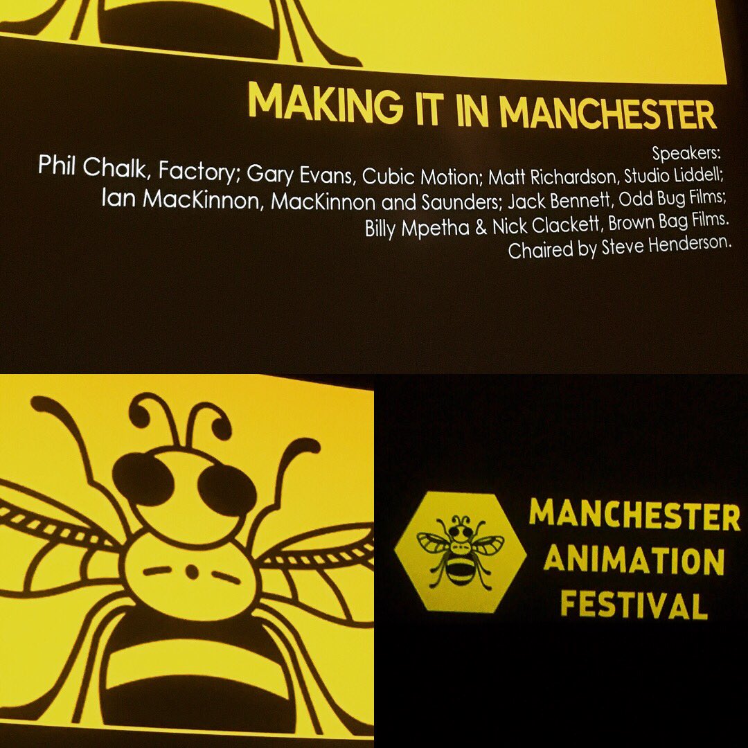 MediaTutorKaty's tweet photo. Truly #inspirational session #makingitinmanchester @mcranimation with @MackandSaund @StudioLiddell @OddBugStudio @cubicmotion @BrownBagFilms @factory_create my @tmcbcci @themcrcollege #digitalart and #animation students had a blast! #MAF2017 https://t.co/FB382XNgPD