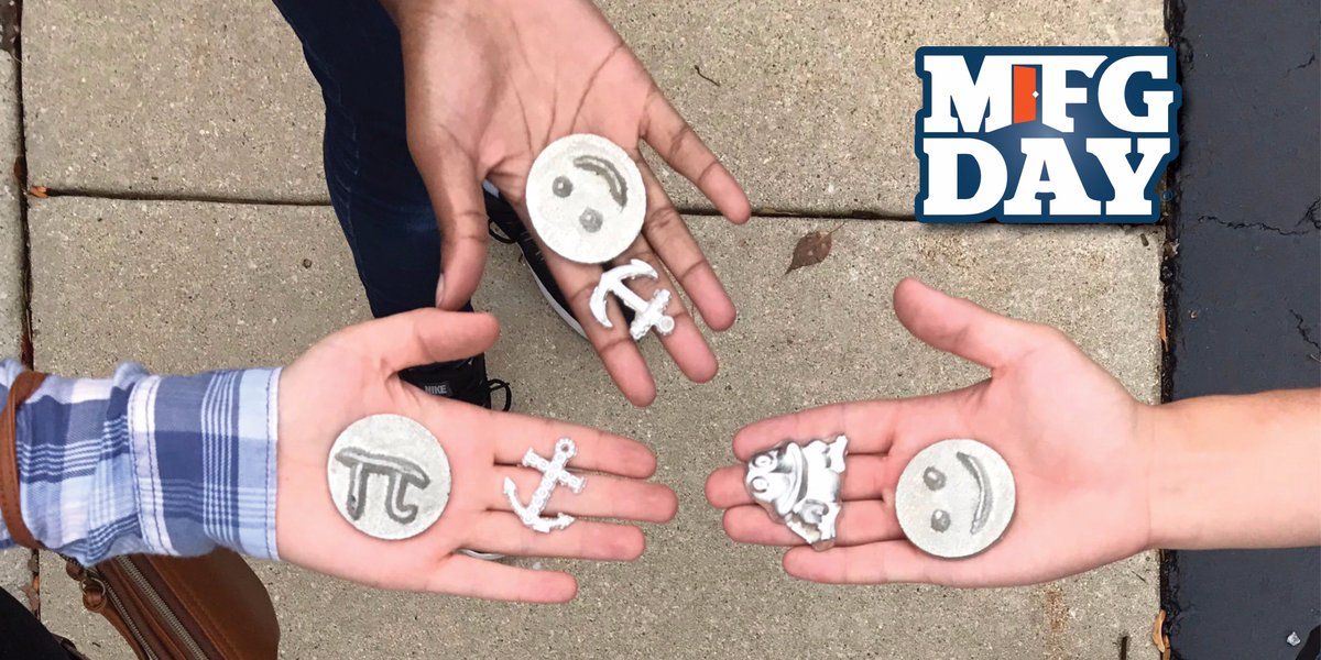 AmerFoundrySoc's tweet photo. #tbt to #MFGDay17 when future #metalcasters made their own casts using #foundryinabox https://t.co/b2NdjsEb4b