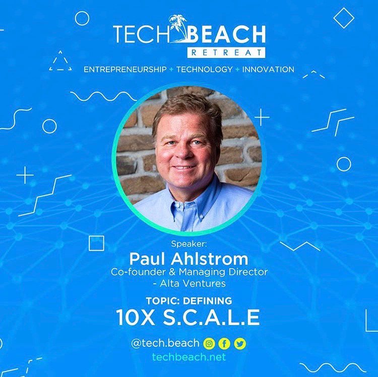 Last year Paul knocked us off our feet with his David and Goliath perspective on the Caribbean and how we can compete globally. Paul is the Co-Founder of early stage VC Firm @AltaVentures. We look forward to his contributions on our feature Theme Panel 10X SCALE! #TechBeach