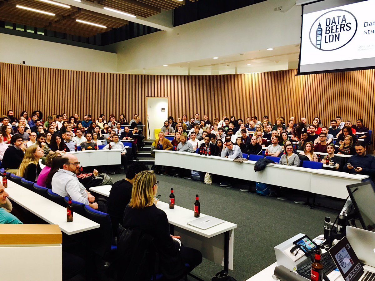 databeersldn's tweet photo. Full house @CityUniLondon for databeers! https://t.co/rDknSEa85y