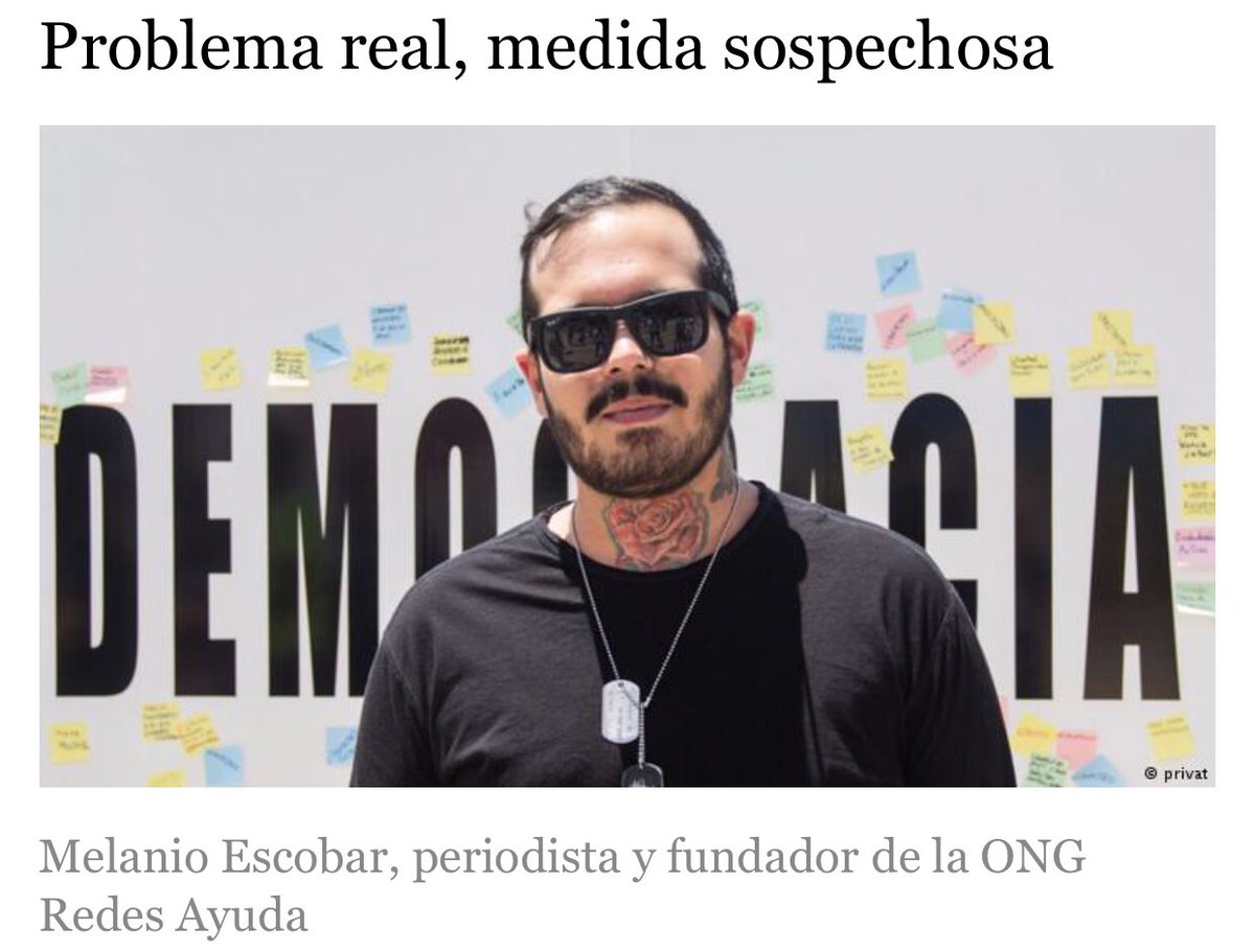 MelanioBar's tweet photo. Comparto esta entrevista realizada por @ggonzalezz para @dw_espanol sobre la “Ley contra el odio” https://t.co/Eia1diNk3Y importante leer https://t.co/ly4OswuQsh