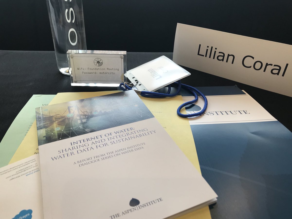 lcoral's tweet image. Technology enabled problem-solving at the @AspenInstitute #InternetOfWater community dialogue in #Detroit. #DataSmartCities
