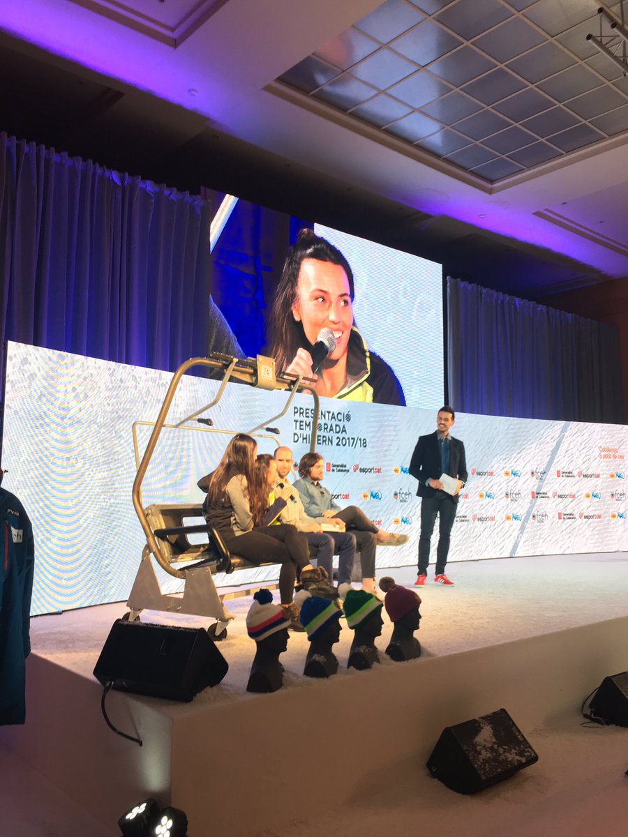 <a href="/JuliaBargallo/">Júlia Bargalló</a> (Esquí alpí) i @merihidalgo_ (Snowboard), dos aspirants catalanes a competir als Jocs Olímpics d'Hivern 2018. Molta força! 💪🏼