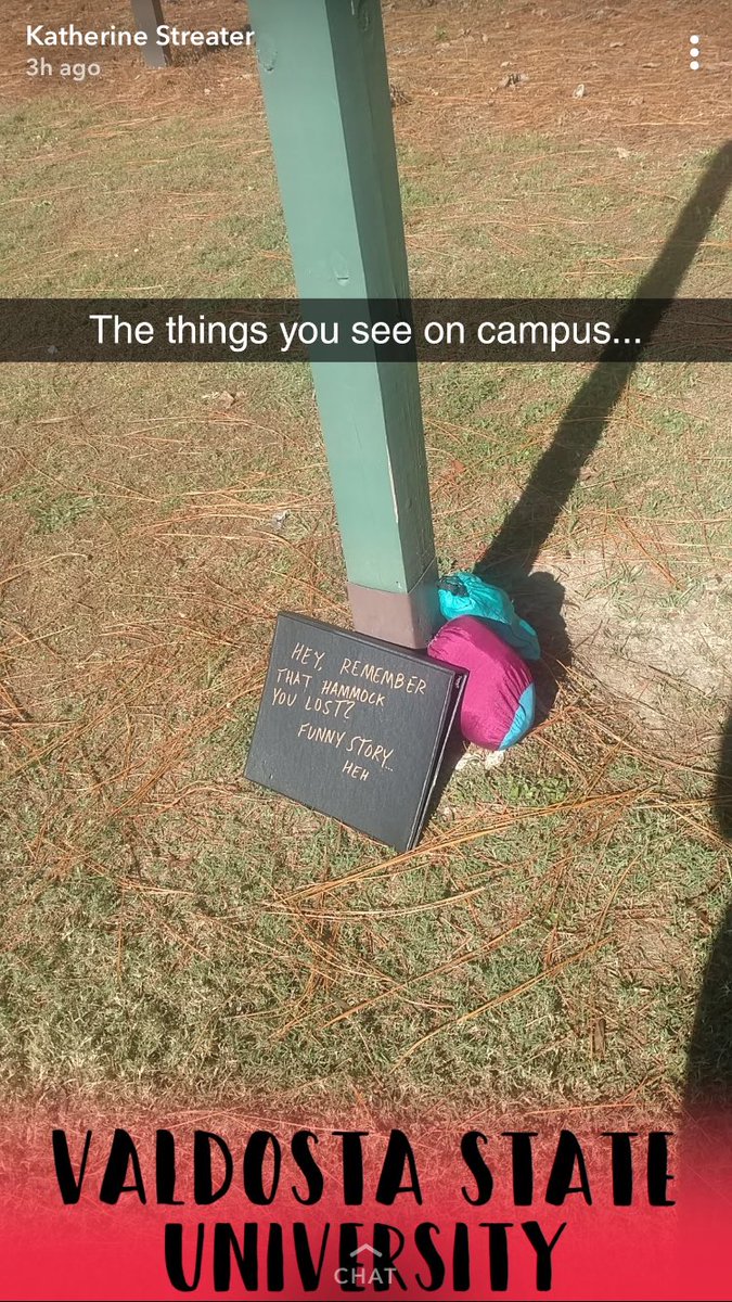kthaxton_'s tweet photo. so last week, my ENO got stollen. today, I see this on someone's sc story, go grab the hammock, and OPEN THE BINDER TO FIND THIS. W H A T https://t.co/TCmKcwZDxk