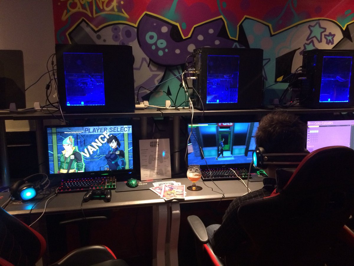 Showcasing our demo @RaidersECentre #indiedev #indiegame #indiegamedev #gamedev