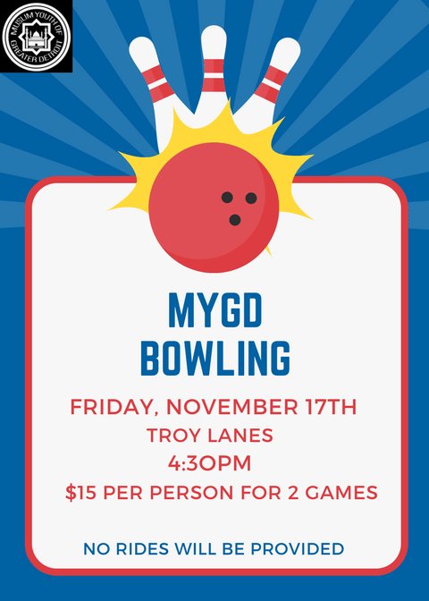 MYGD's tweet image. Join us tommorrow for bowling.  Hope to see you there IA! 🎳
