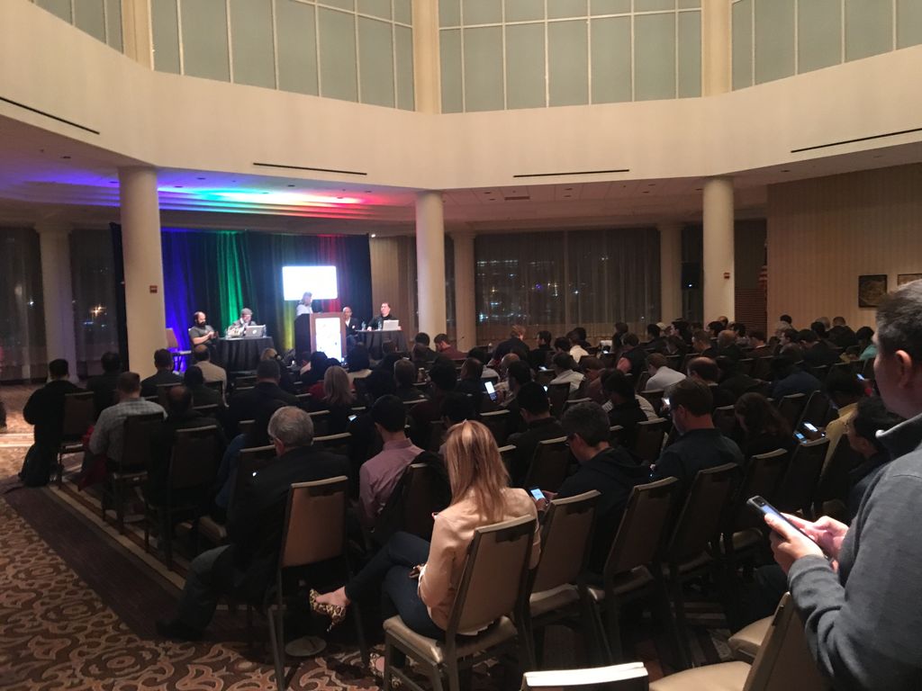 Both attendees and judges are casting their votes for the winner of #TechDuels! The final results are almost in! #techduels #voting #results #techbattle #azure #AWS #cloudplatforms #cloud