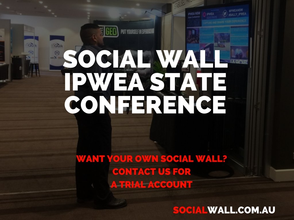 dsignage_blog's tweet photo. SOCIAL WALL IPWEA STATE CONFERENCE #Conferrences #DigitalMarketing #Events #Exhibitions #Marketing - https://t.co/8qVWMybdkY https://t.co/GtxOmND7y1