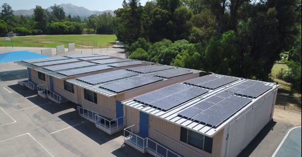 ltaEnergy's tweet photo. #solar installations on portable classrooms to save @PowayUnified $250K a year on #energy bills &amp; teach students about #sustainability #kidsdeserveit https://t.co/7Jsf2xnmlU https://t.co/fLNjyVCHmd