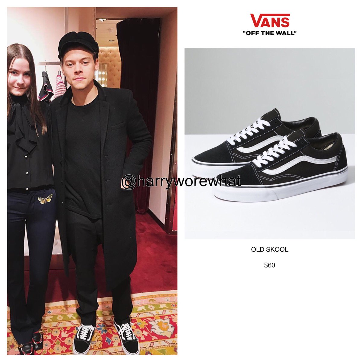 Harry wore $60 #Vans 