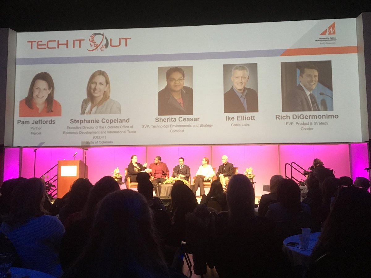 CableLabs's tweet photo. Ike Elliott, CableLabs CSO, as part of “Turning Disruption into Opportunity” tech conversation panel @WICTRM #TIO2017 https://t.co/aSLOnaA7Nw
