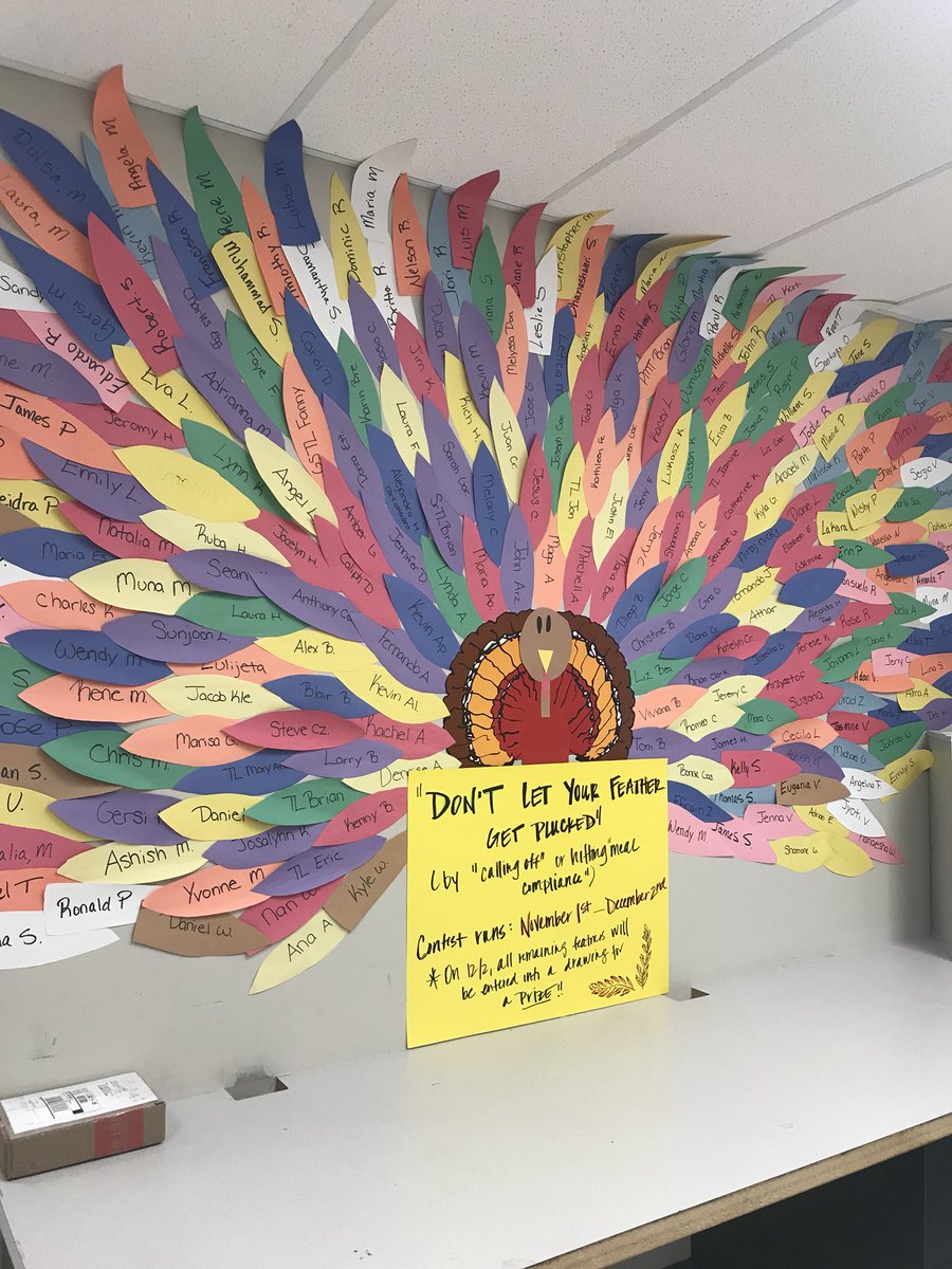 Now that’s a lot of turkey feathers! Don’t get your feather plucked by compliance or calling off! <a href="/michellehletko/">Michelle</a> <a href="/Jeff_DeMoss/">Jeff DeMoss</a>
