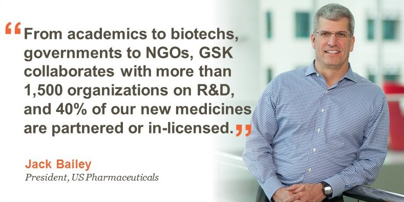 GSKUS's tweet photo. During @ChamberPHL keynote speech, GSKโs Jack Bailey highlights power of partnerships to advance science #HIVcure #ATOMscience #HealthCarePHL https://t.co/MiNXWO1x7e