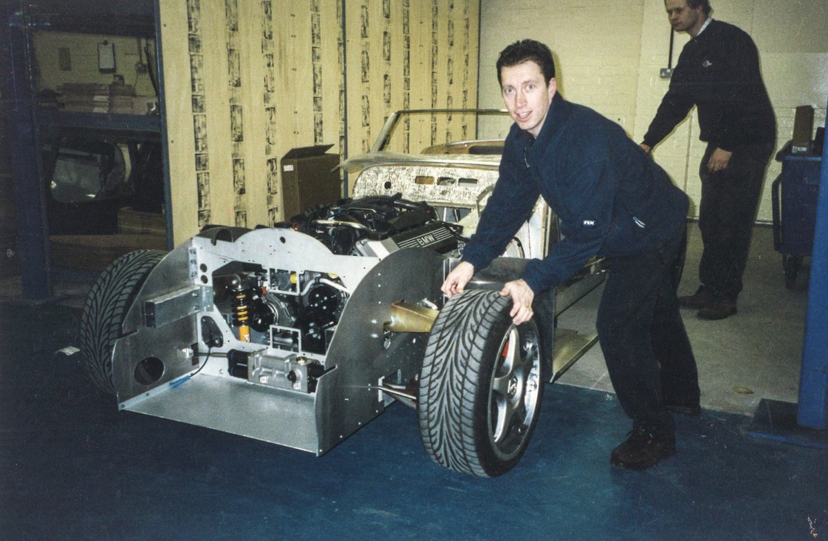 morganmotor's tweet photo. Congratulations and thank you to our Managing Director, Steve Morris, who this week celebrates 35 years working for the Morgan Motor Company, having originally joined as an apprentice in the Sheet Metal Department #TBT #InsideMorgan https://t.co/mTyUsEIjtc