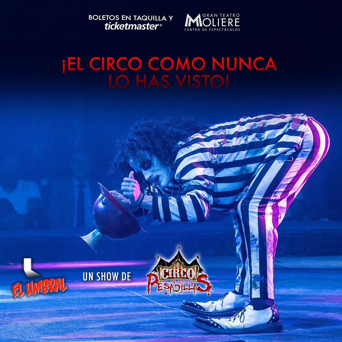ÚTIMAS FUNCIONES viernes 8:30 y 23:00 | sábados 17:00 y 20:00 | domingo 16:00 y 19:00
Adquiere tus boletos en taquillas del teatro o Ticketmaster, aquí >>> goo.gl/CJ8xei