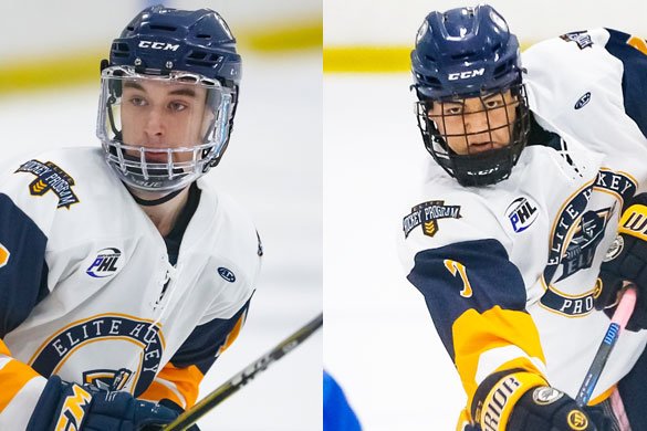 NAPHL's tweet photo. #NAPHL Advancement Alert: @EliteHockeyAAA 18U forward Trevor Ion and defenseman Brendan Root both sign @NAHLHockey tenders with @Jr_Blues #LadderofDevelopment #ExposureRedefined https://t.co/1HcZNg3QTm https://t.co/RjGYHMOjBm