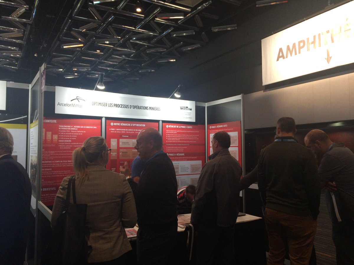 Optimiser les processus d'opérations minières. Le projet d'<a href="/ArcelorMittal/">ArcelorMittal</a> au #SalonMPA. <a href="/Palais_Montreal/">Palais des congrès de Montréal</a> #MinesQC #Gold